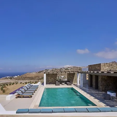别墅 Magnificent Agia Sofia 6 Bedrooms Sapphire Outstanding Sea And Sunset Views 图罗斯