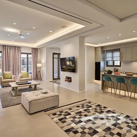 别墅 Magnificent Agia Sofia 6 Bedrooms Sapphire Outstanding Sea And Sunset Views 图罗斯